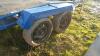 6' x 10' car transport trailer c/w ramps (blue) - 6