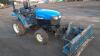 NEW HOLLAND TC24D 4wd diesel hydrostatic compact tractor c/w snow plough, 3 point linkage, pto, spool valve (OU08 BSY) - 8