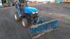 NEW HOLLAND TC24D 4wd diesel hydrostatic compact tractor c/w snow plough, 3 point linkage, pto, spool valve (OU08 BSY) - 9