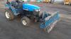 NEW HOLLAND TC24D 4wd diesel hydrostatic compact tractor c/w snow plough, 3 point linkage, pto, spool valve (OU08 BSY) - 17