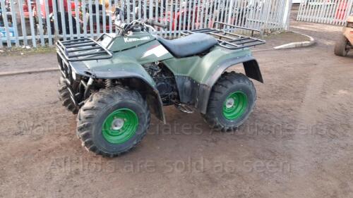 KAWASAKI KLF300 4x4 air cooled petrol quad bike