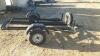 3 bike motorcycle trailer c/w spare wheel, ramp & lights - 3