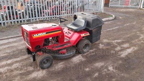 MURRAY 10/30 petrol ride on mower c/w collector