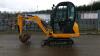 2017 JCB 8014 rubber tracked excavator c/w 3 x buckets, blade, piped & cab (s/n JCB08014EH2541513) - 2