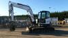 2014 BOBCAT E85 rubber tracked excavator c/w 4 x buckets, blade, piped Q/hitch & full set of cab guards (s/n B34S11949) - 2