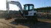 2014 BOBCAT E85 rubber tracked excavator c/w 4 x buckets, blade, piped Q/hitch & full set of cab guards (s/n B34S11949) - 3