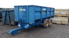 WEST 10T twin axle grain trailer c/w sprung drawbar S/n:10101497 - 3