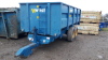 WEST 10T twin axle grain trailer c/w sprung drawbar S/n:10101497 - 4