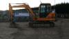 HYUNDAI Robex EX55-3 rubber tracked excavator (s/n MC03FJ10883) with bucket, blade & piped - 2