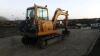 HYUNDAI Robex EX55-3 rubber tracked excavator (s/n MC03FJ10883) with bucket, blade & piped - 5