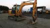 HYUNDAI Robex EX55-3 rubber tracked excavator (s/n MC03FJ10883) with bucket, blade & piped - 6