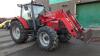 2002 MASSEY FERGUSON 6270 Power Control 4wd tractor c/w 866 front loader & fork, front suspension, twin assister rams, push out puh, 2 spool valves, shuttle, joystick, a/c (WK02 WLR)