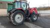 2002 MASSEY FERGUSON 6270 Power Control 4wd tractor c/w 866 front loader & fork, front suspension, twin assister rams, push out puh, 2 spool valves, shuttle, joystick, a/c (WK02 WLR) - 3