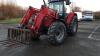 2002 MASSEY FERGUSON 6270 Power Control 4wd tractor c/w 866 front loader & fork, front suspension, twin assister rams, push out puh, 2 spool valves, shuttle, joystick, a/c (WK02 WLR) - 8