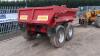 2004 CHIEFTON 12T twin axle dump trailer, sprung drawbar, hydraulic tail gate (s/n DT14115B) - 4