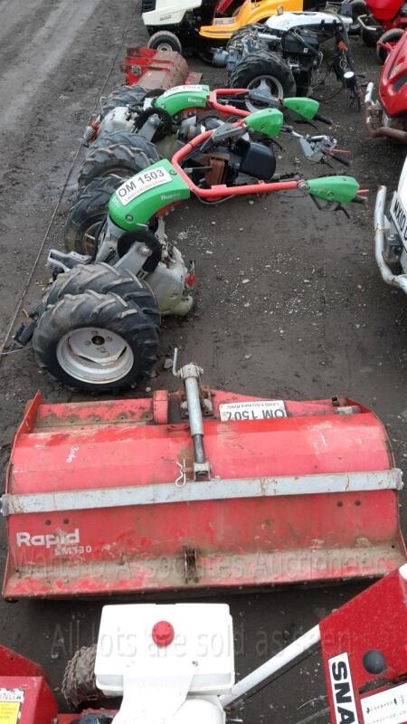 3 x RAPID ORBITO flail mowers for spares or repairs