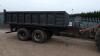 TANDEM axle tipping trailer c/w commercial axles air brakes & harsh tipping gear