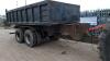 TANDEM axle tipping trailer c/w commercial axles air brakes & harsh tipping gear - 3