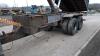 TANDEM axle tipping trailer c/w commercial axles air brakes & harsh tipping gear - 9