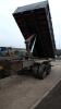 TANDEM axle tipping trailer c/w commercial axles air brakes & harsh tipping gear - 10