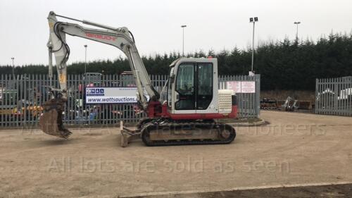 2010 TAKEUCHI TB175 rubber tracked excavator (s/n 175301657) with bucket, blade, piped & Q/hitch