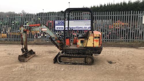 PEL JOB EB 12-4 rubber tracked excavator with bucket & blade