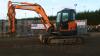 2010 DOOSAN DX80R 8t rubber tracked excavator (s/n 50312) with blade, piped & Q/hitch - 2