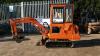 BOBCAT 320 rubber tracked excavator with bucket, blade & cab - 2