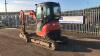 2013 KUBOTA U25-3 rubber tracked excavator c/w 3 x buckets, blade, piped & Q/hitch (s/n 25678) - 3