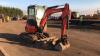 2013 KUBOTA U25-3 rubber tracked excavator c/w 3 x buckets, blade, piped & Q/hitch (s/n 25678) - 4