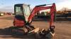 2013 KUBOTA U25-3 rubber tracked excavator c/w 3 x buckets, blade, piped & Q/hitch (s/n 25678) - 5