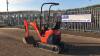 2013 KUBOTA U010-3 rubber tracked excavator (s/n 21404) with bucket, blade, piped & expanding tracks - 2