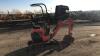 2013 KUBOTA U010-3 rubber tracked excavator (s/n 21404) with bucket, blade, piped & expanding tracks - 4