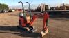 2013 KUBOTA U010-3 rubber tracked excavator (s/n 21404) with bucket, blade, piped & expanding tracks - 6