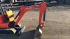 2013 KUBOTA U010-3 rubber tracked excavator (s/n 21404) with bucket, blade, piped & expanding tracks - 7