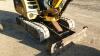 CATERPILLAR 302.5 rubber tracked excavator (s/n BB06036) with bucket, blade & piped - 8