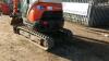 KUBOTA U20-3X rubber tracked excavator (s/n 20650) with 2 x buckets, blade, piped & expanding tracks - 4