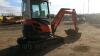 KUBOTA U20-3X rubber tracked excavator (s/n 20650) with 2 x buckets, blade, piped & expanding tracks - 8