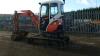 KUBOTA U25-3 rubber tracked excavator c/w 3 x buckets, blade, piped & red key (s/n 21259) - 3