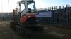 KUBOTA U25-3 rubber tracked excavator c/w 3 x buckets, blade, piped & red key (s/n 21259) - 4