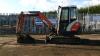 KUBOTA KX61.3 rubber tracked excavator c/w 3 x buckets, blade & piped (s/n WKFRGJ00077055041) - 2