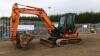 2009 HITACHI ZAXIS 60 steel tracked excavator (s/n A00010270) with 3 buckets, blade & piped