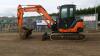 2009 HITACHI ZAXIS 60 steel tracked excavator (s/n A00010270) with 3 buckets, blade & piped - 2