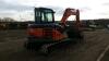 2009 HITACHI ZAXIS 60 steel tracked excavator (s/n A00010270) with 3 buckets, blade & piped - 6