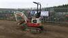 2017 TAKEUCHI TB210 rubber tracked excavator (s/n 2111001520) with 3 buckets, blade, piped & expanding tracks - 3