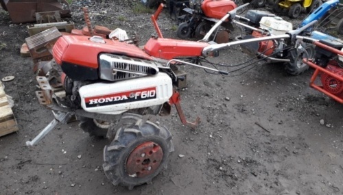 HONDA F610 rotavator c/w attachments