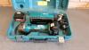 MAKITA DGA452 cordless angle grinder c/w case