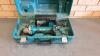 MAKITA DGA452 cordless angle grinder c/w case