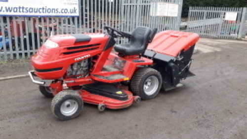 COUNTAX D18/50 diesel ride on mower c/w powered sweeper