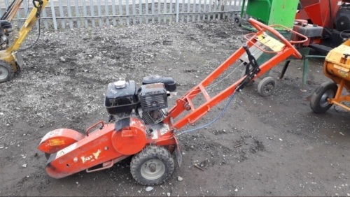 Petrol driven stump grinder (s/n 2181008)